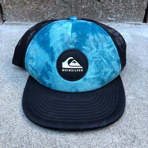 QUIKSILVER Trucker Hat Men's 55cm Ocean Snow Cap Adjustable Snapback Blue​​​